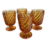 Baccarat amber glasses
