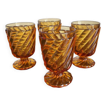 Baccarat amber glasses