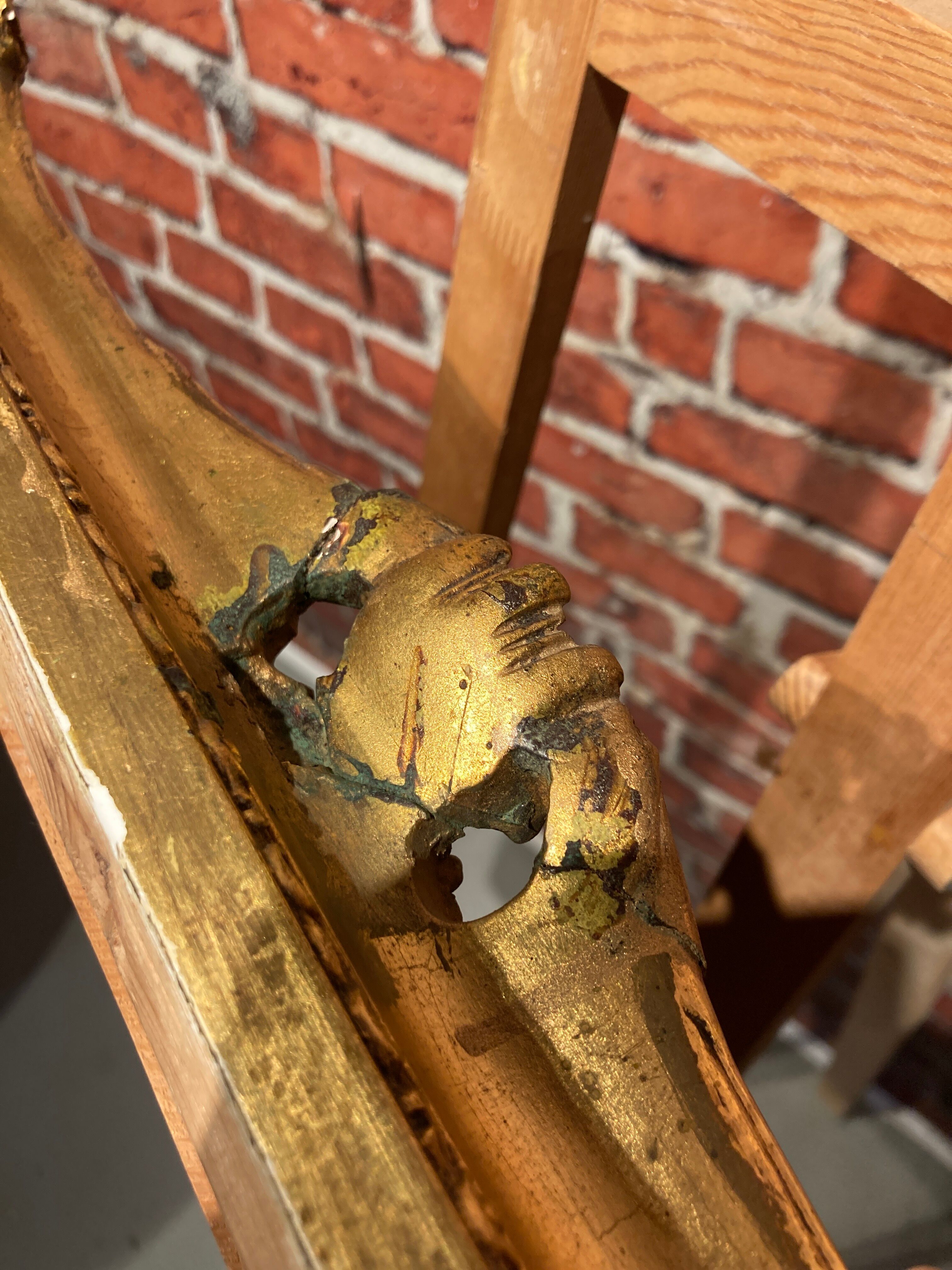 Oil on canvas depicting cats