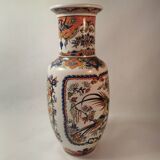 Jp derevia, ceramic vase with pheasants, signed at the bottom