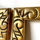 Pair of antique art nouveau gilded wooden  frames