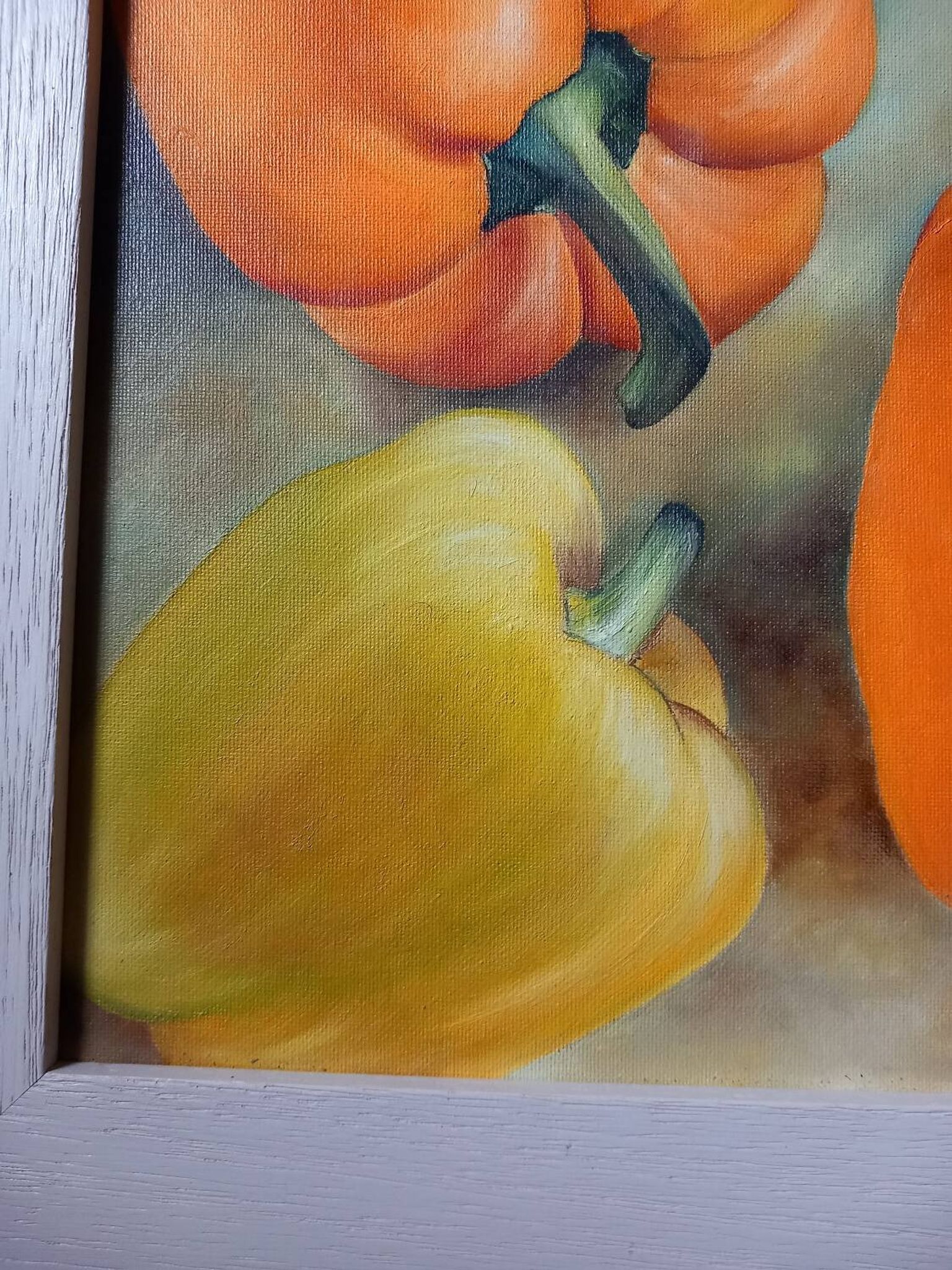 Still life painting "peppers"