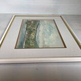 Watercolor landscape frame