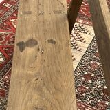 Bench with backrest