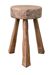 Tabouret tripode en orme massif 1960