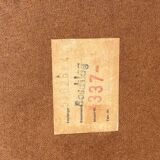 Vintage 6-drawer chest in beige wood and green varnish, Norway, 1960s