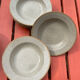 6 Hollow sandstone plates speckled Tulowice mid century XXe