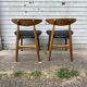 (Lot) 2 Compass Leg Scandinavian Style Chairs