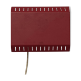 Adjustable wall lamp red scandinavian design 1950
