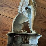 Chenets bronze griffins