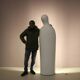 “Dulcinea” floor lamp by Mimmo Paladino for Danese, Italy 2000s