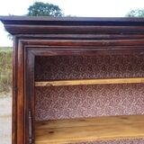 Louis XIII wardrobe in solid walnut