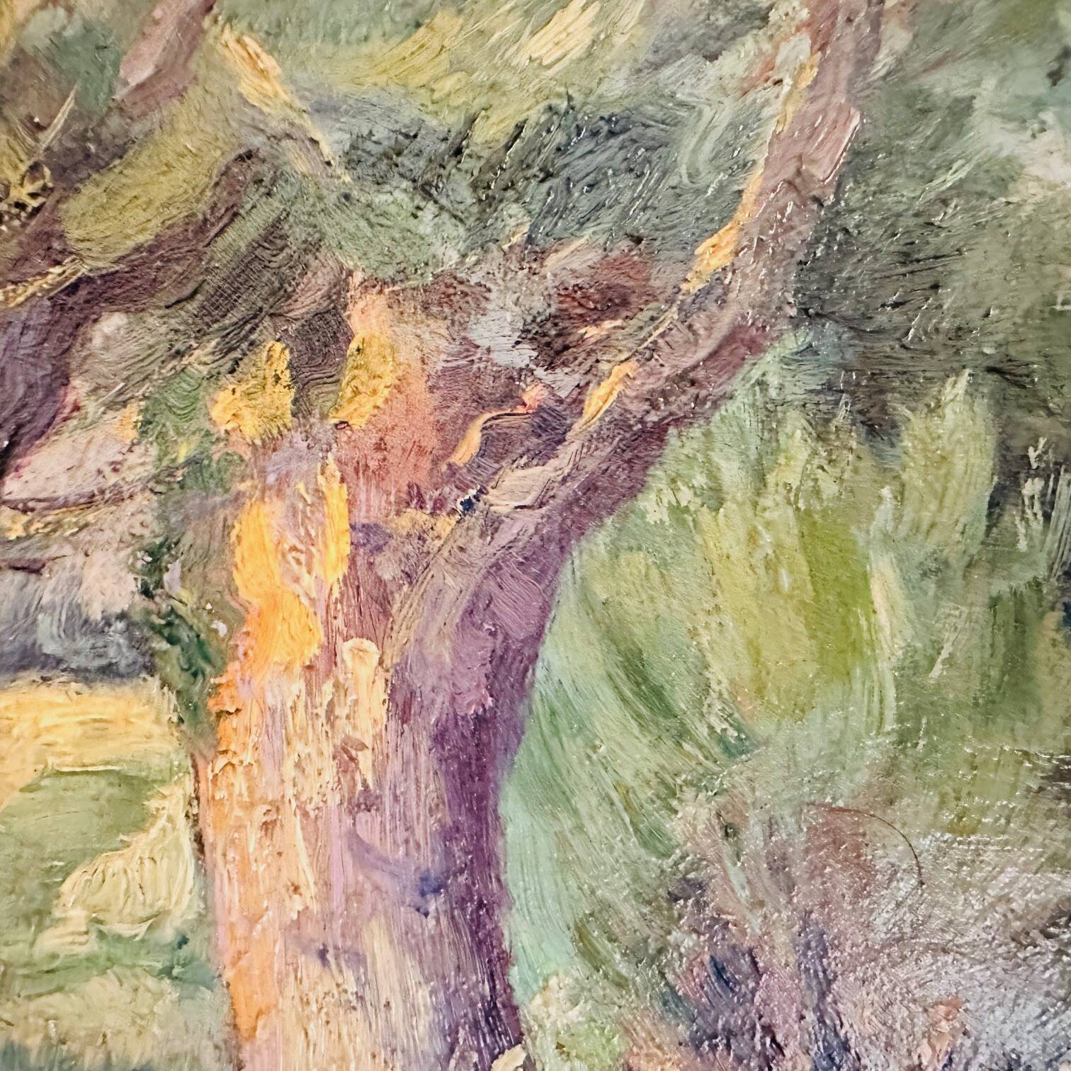 Painting "Countryside Landscape" late 19th century