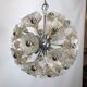 Venini, vintage 35 glass flowers sputnik from 70s