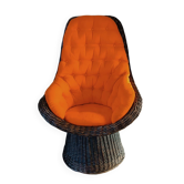 Vintage rattan armchair