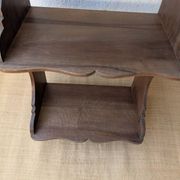 Art Deco walnut wall shelf 1930