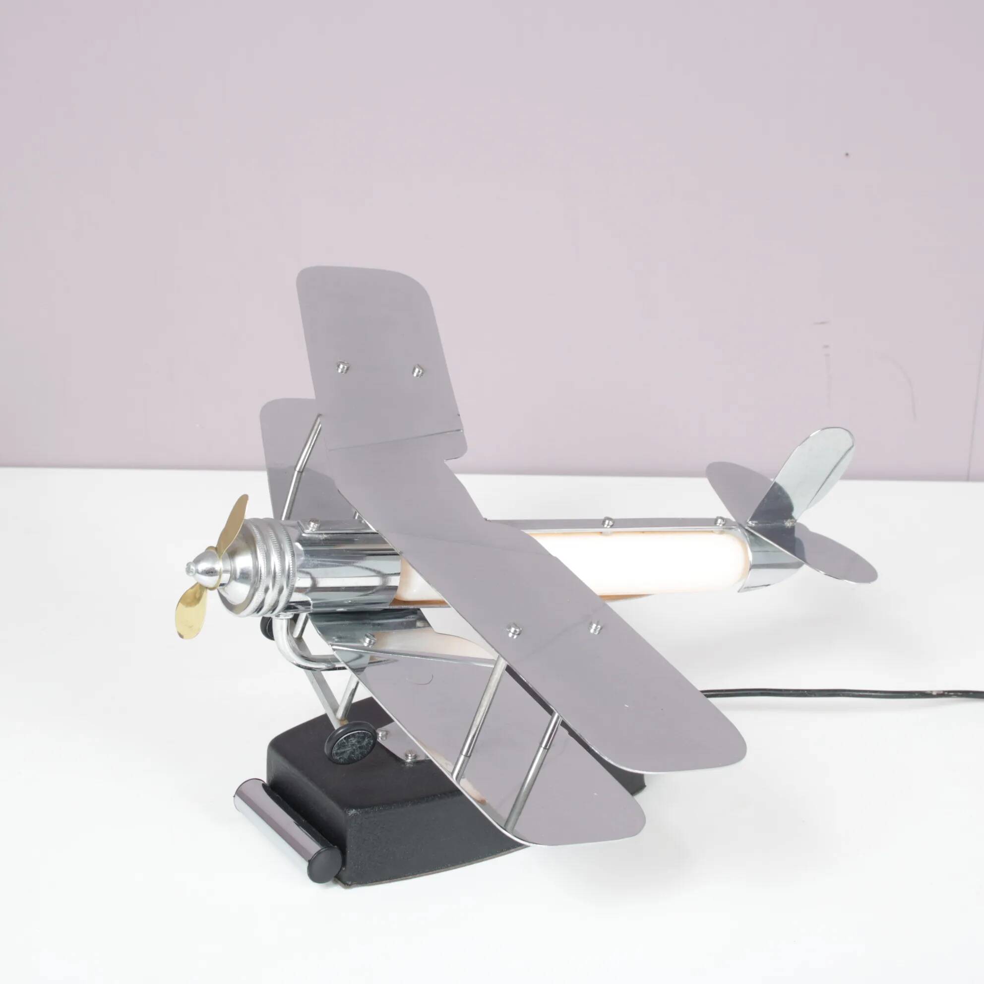 1950s Biplane table lamp from the USA