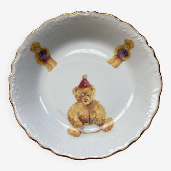 Ourson porcelain soup plate