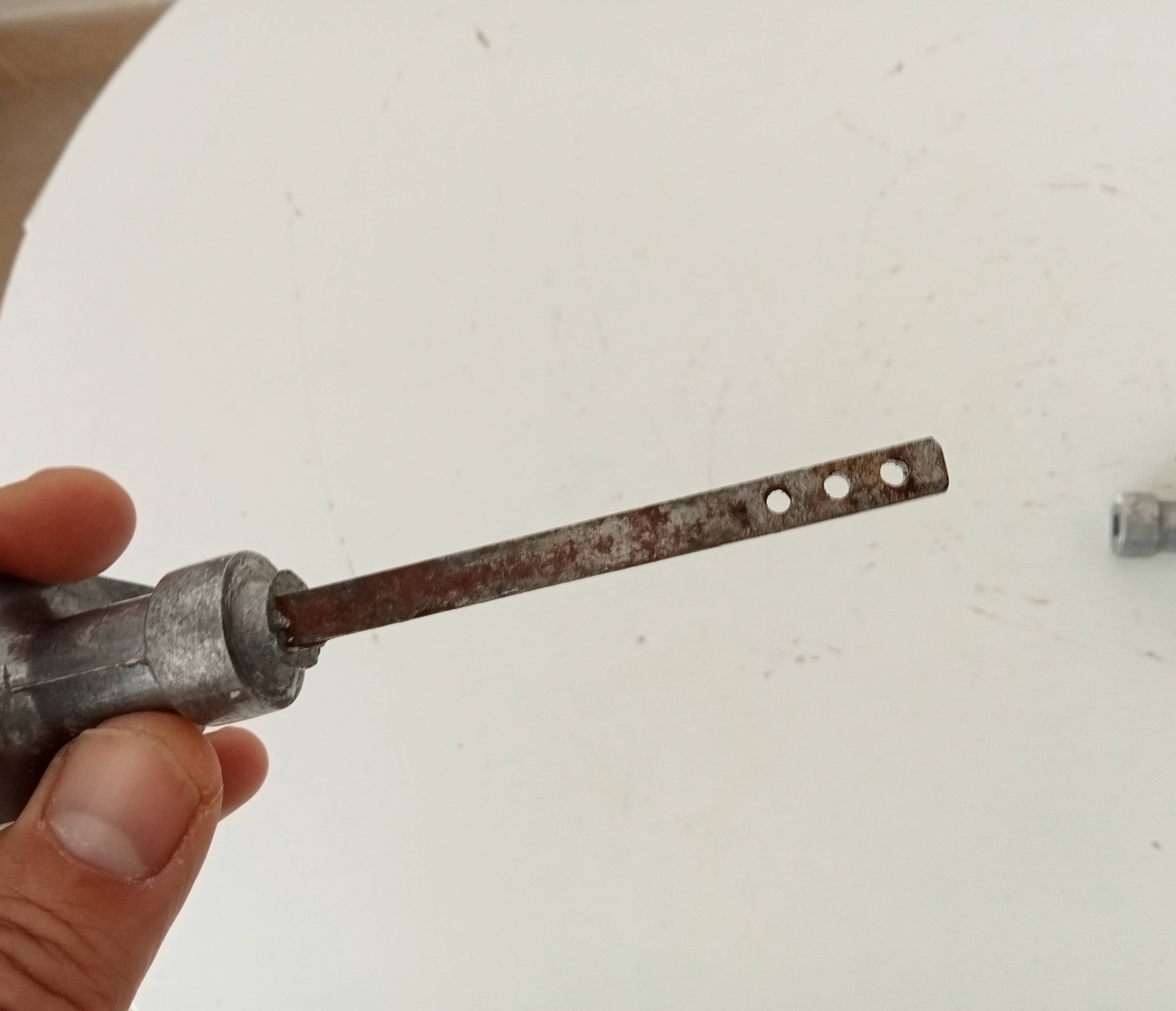 Paire de poignées de porte anciennes art déco
