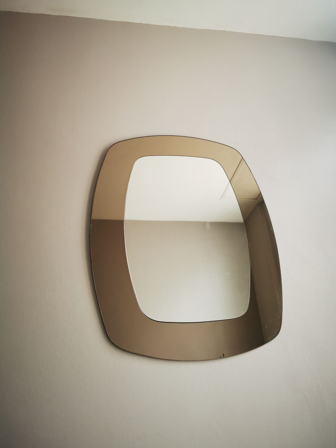 Double copper vintage mirror