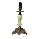 Rustic brass onyx lamp base