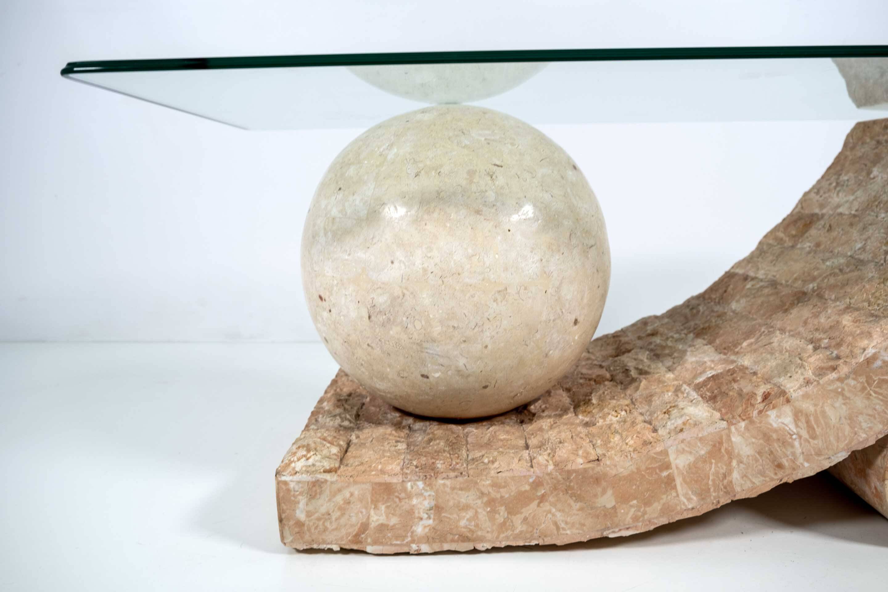 Mactan Stone Coffee Table by Magnussen Ponte, 1980s