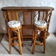 Bamboo bar and its 2 stools