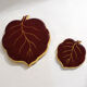Bottom of flat leaves