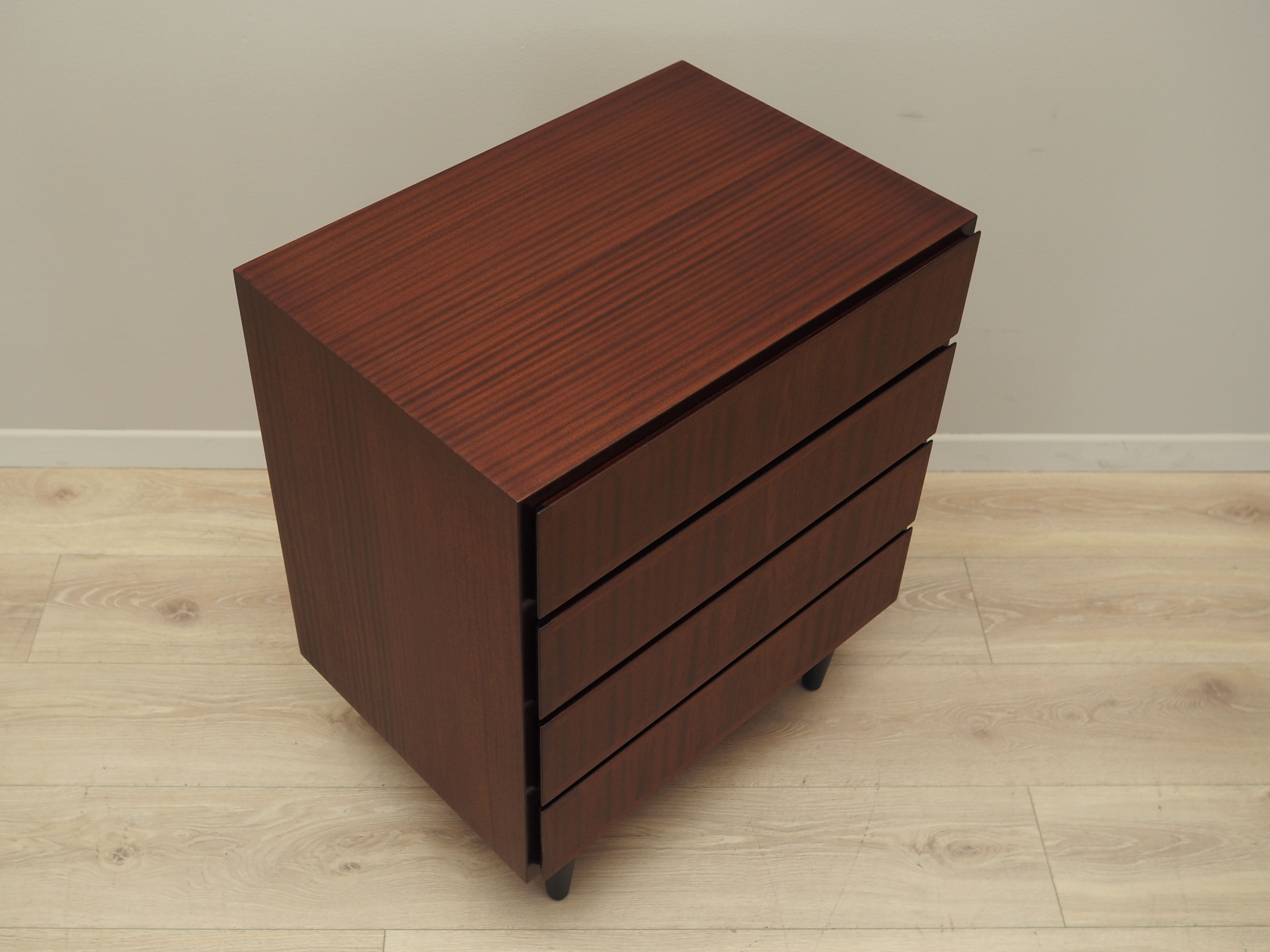 Mahogany chest of drawers, Danish design, 1970s, manufacture: Omann Jun