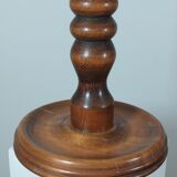 Vintage turned wooden column flower stand