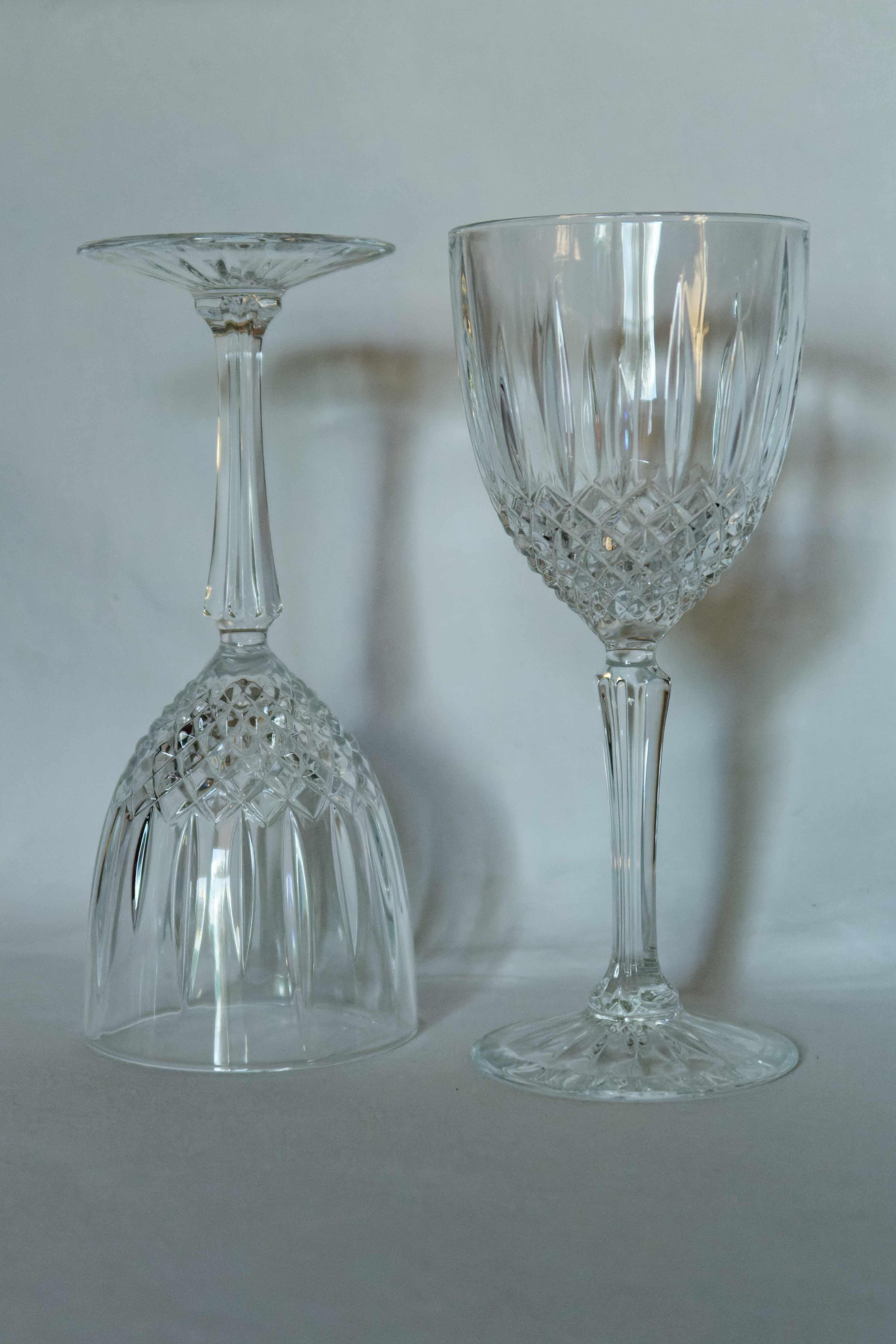 Lot 6 verres cristal d'Arques collection "Constance"