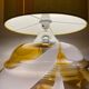 Table lamp lampshade vintage fabric Sirius pattern