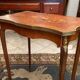 Pedestal table end of sofa decorated inlaid Louis XV style