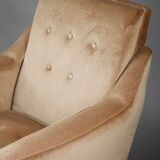 Pair of velvet chairs from the 50s