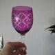 Crystal stemmed glasses