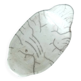 Empty ceramic fish pocket