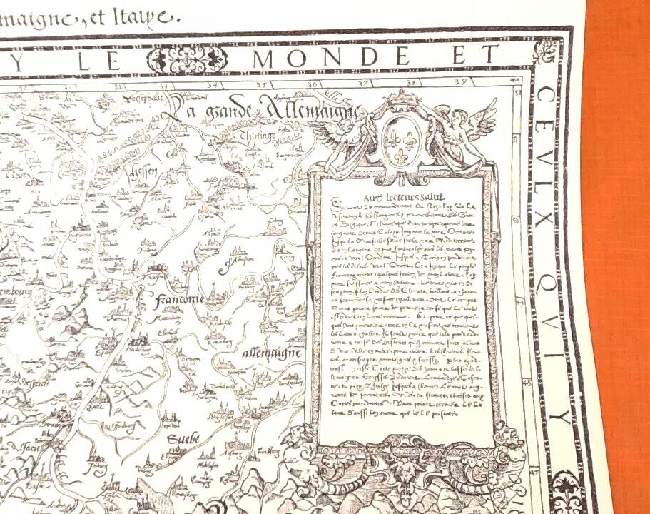 Poster / Map New description of Gaul Jean de Bonnot Paris