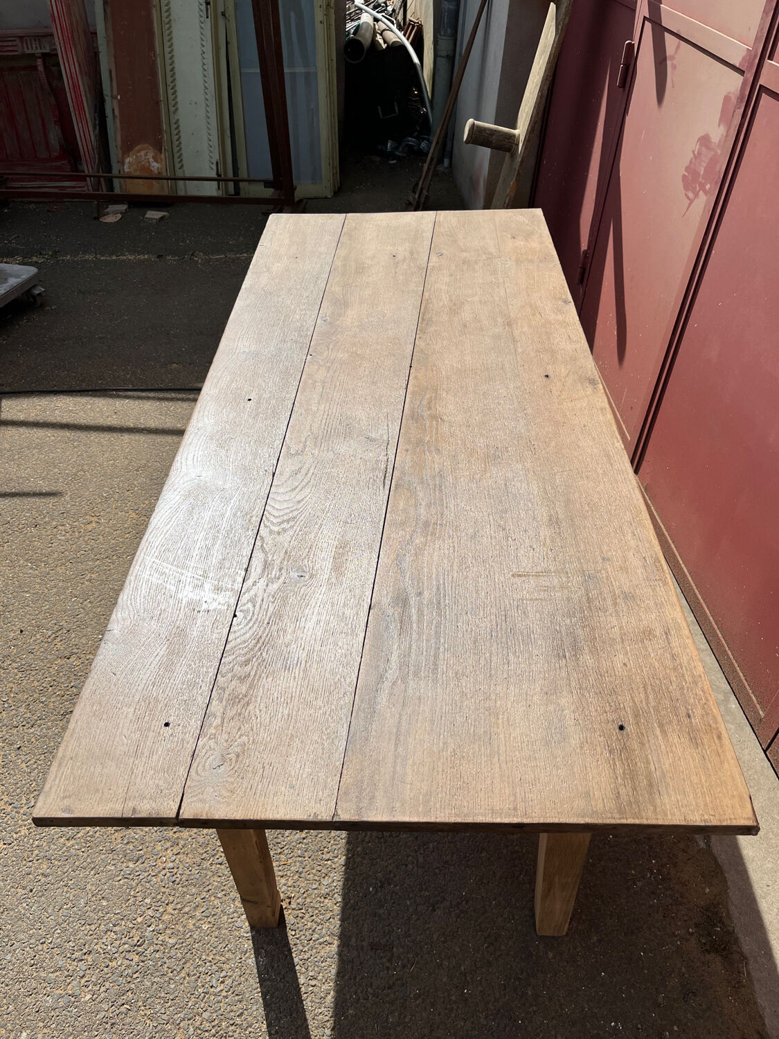 Oak farm table