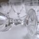 Set of 9 chiseled stemmed glasses
