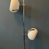 White vintage Dijkstra mushroom floor lamp