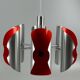 60s 70s 6-flame Sputnik candlestick metal chrome space age design