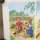School poster "Picking cherries II"