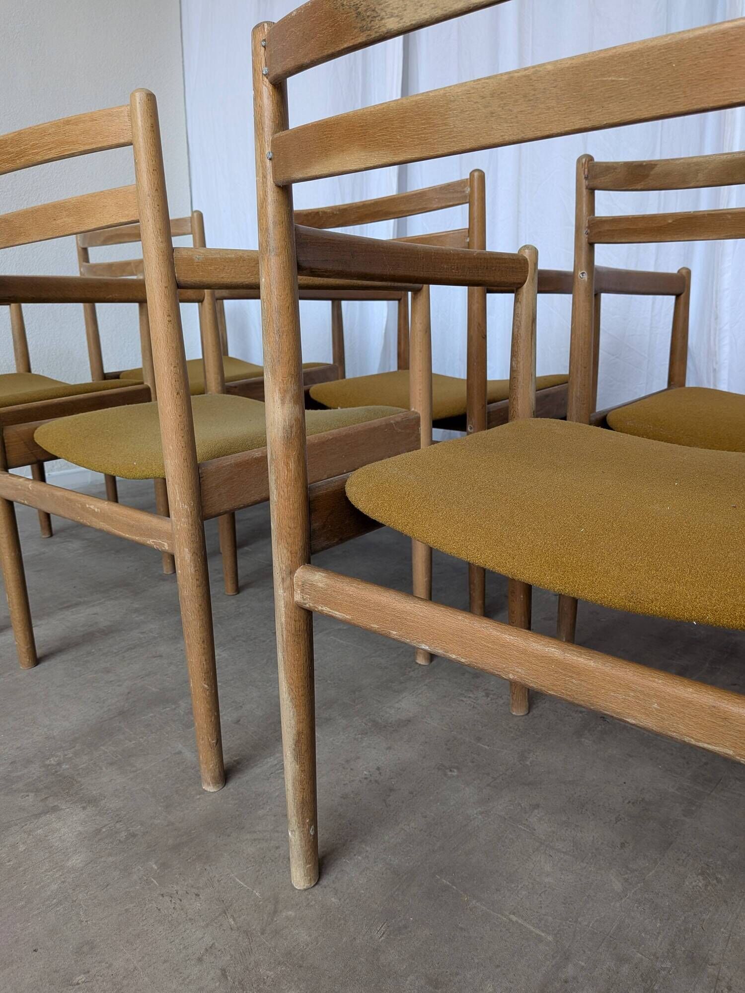 Set of 8 STOL Kamnik Armchairs / Yugoslav Mid Century Vintage Dining Chair