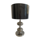 Large chrome table lamp with foot balls, 60s-70s