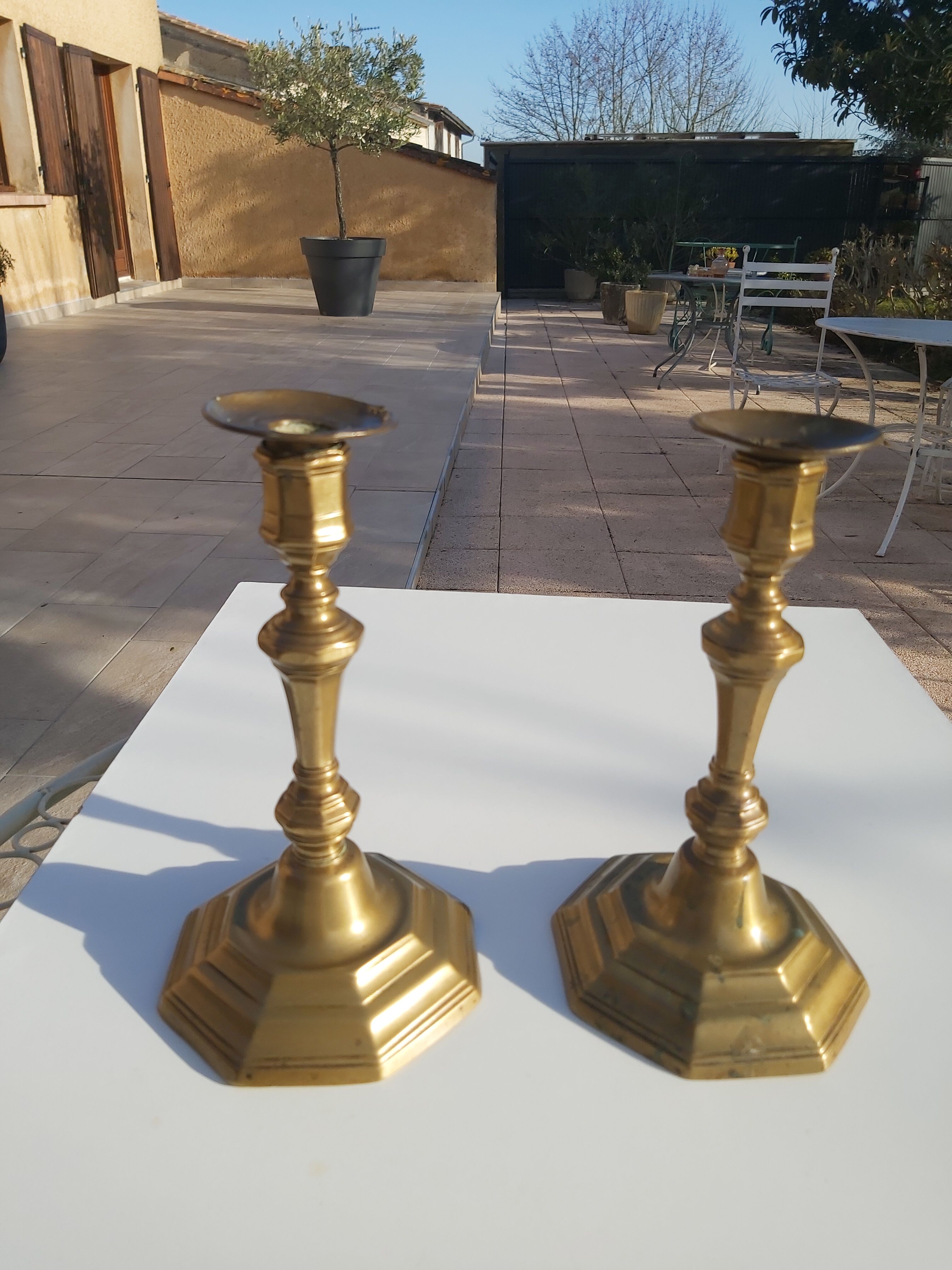 Pair of candle holders Louis XIV XIII th