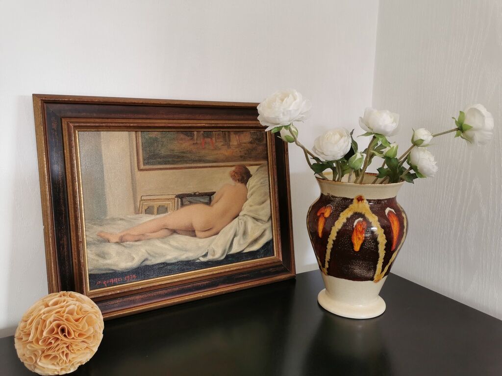 Tableau de nue signé Piquard 1979