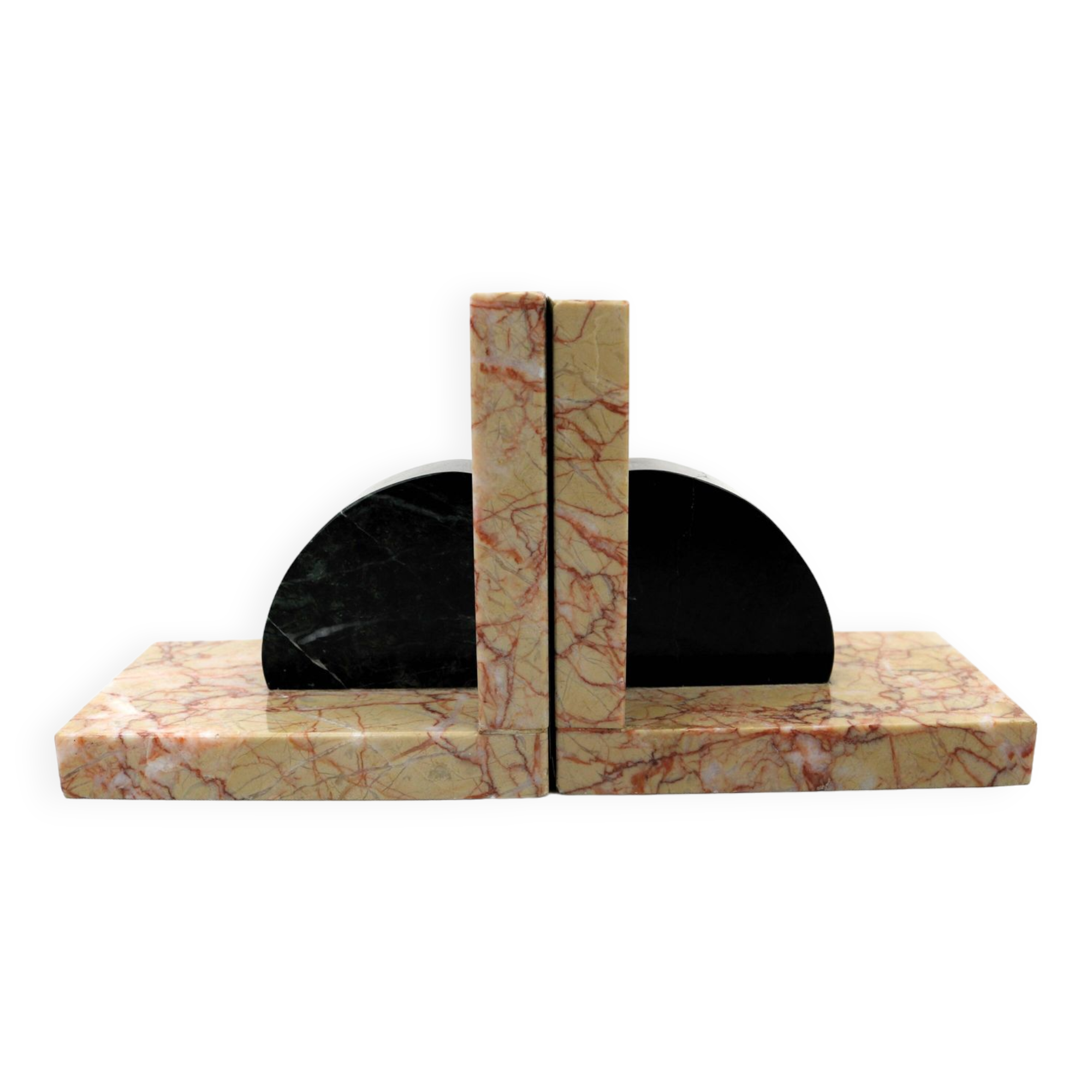 Art Deco Marble Bookends