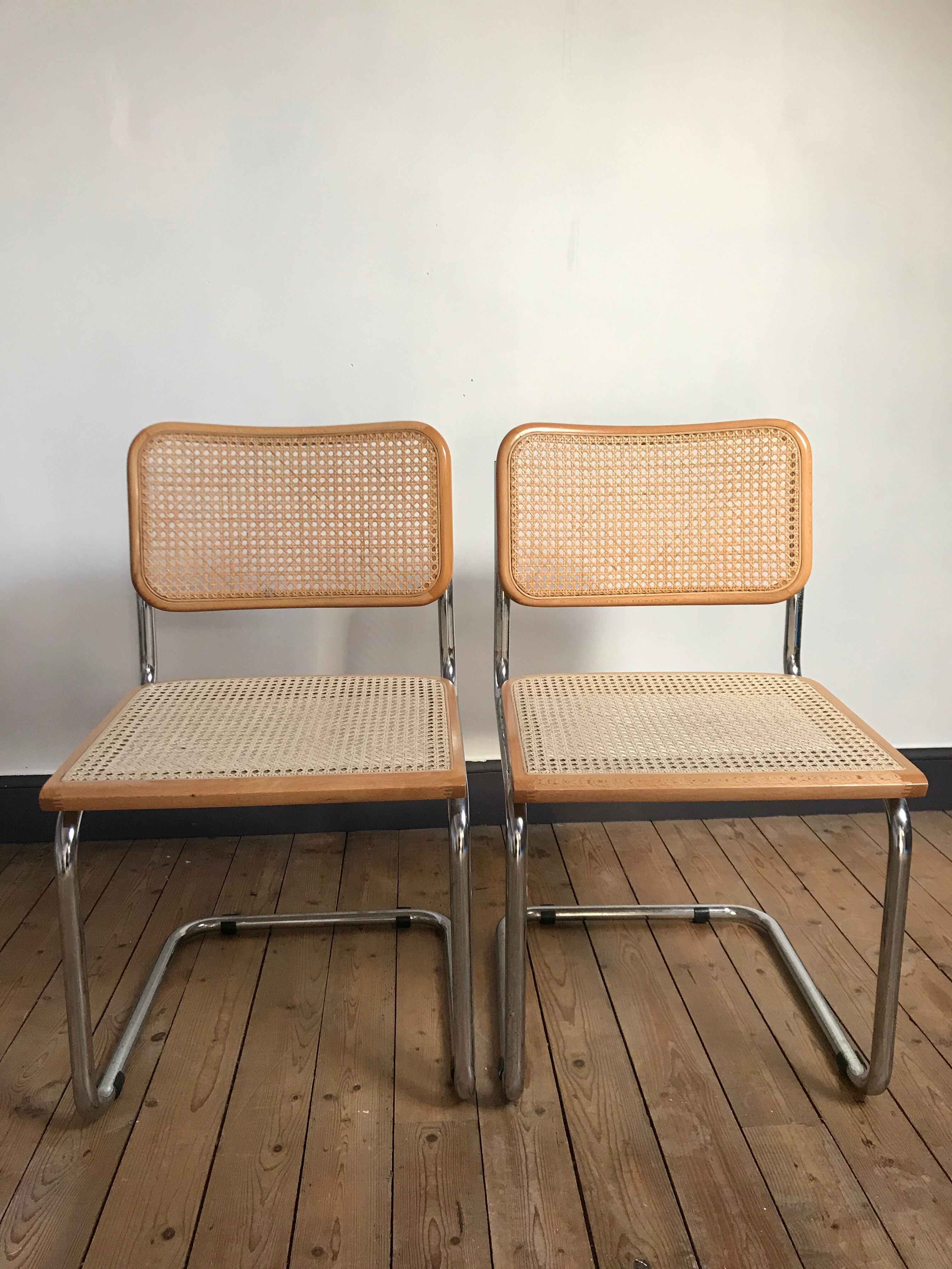 2 chairs Cesca B32 BY Marcel Breuer