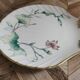 Limoges flower decoration shell plate Limoges