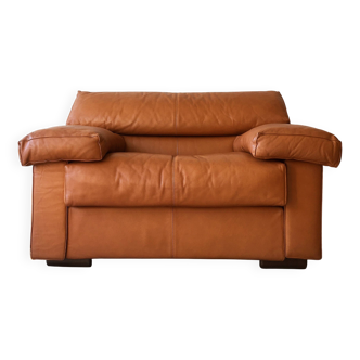 Leather armchair designed by Afra and Tobia Scarpa for B&B Italy, 1970s